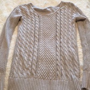 Small Cream sweater.